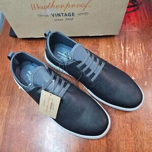 WEATHERPROOF VINTAGE MENS OMERA PULL-ON SNEAKERS BLACK 13